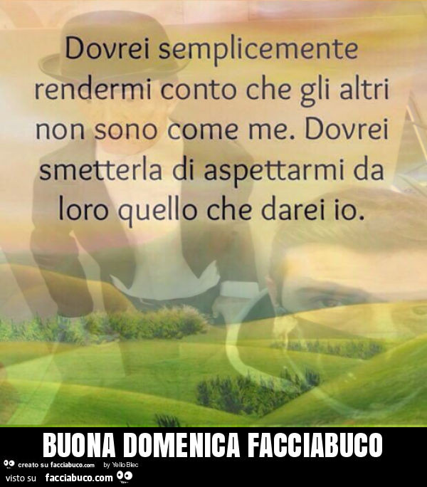 Buona domenica facciabuco