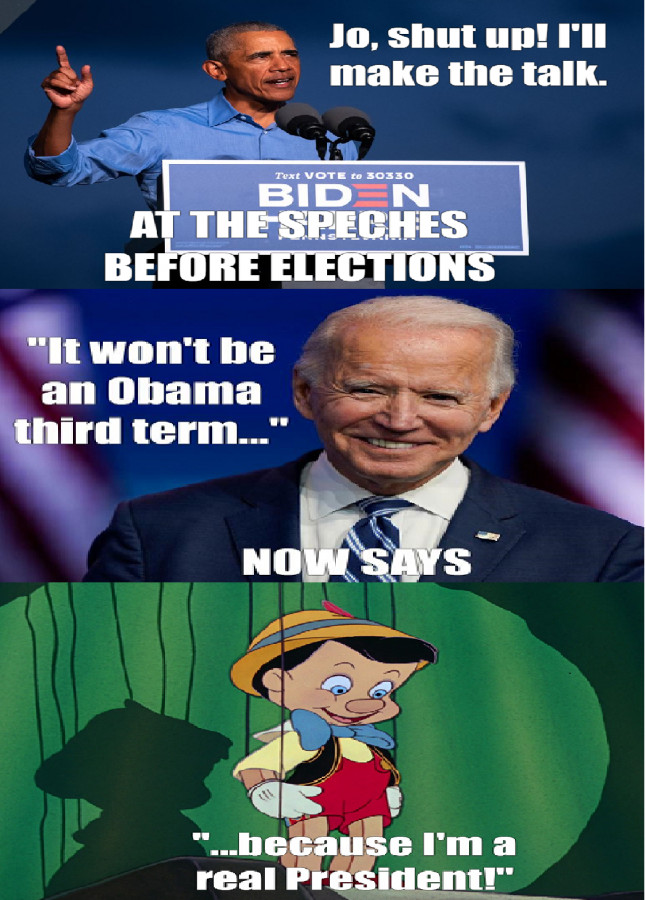 Biden as Obamàs puppet