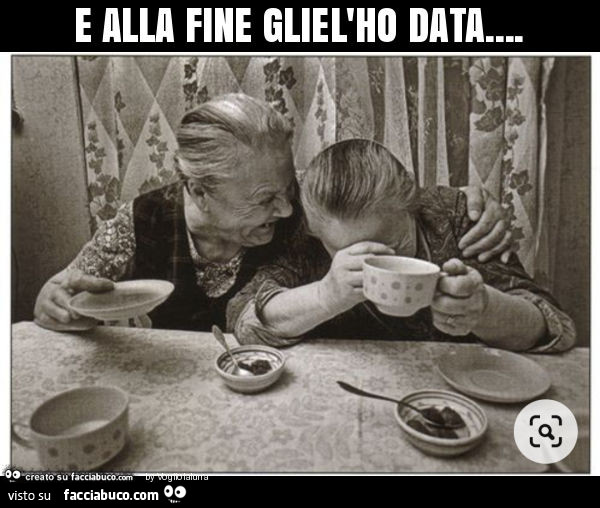 E alla fine gliel'ho data
