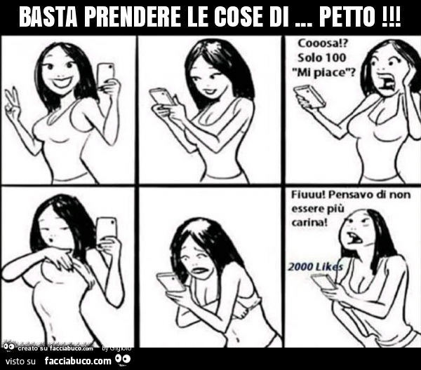 Basta prendere le cose di… petto
