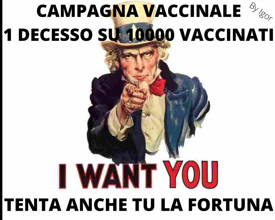 1 DECESSO su 10000 vaccinati