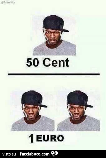 50 cent. 1 euro