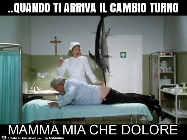 Quando ti arriva il cambio turno