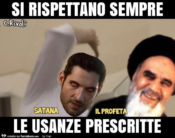 Si rispettano sempre le usanze prescritte