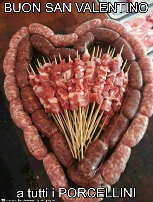 Buon san valentino a tutti i porcellini