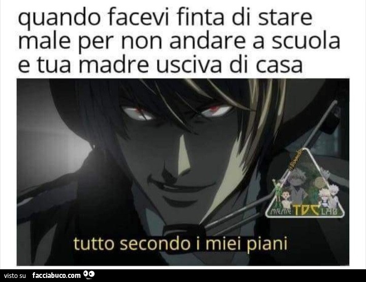 Quando facevi finta di stare male per non andare a scuola