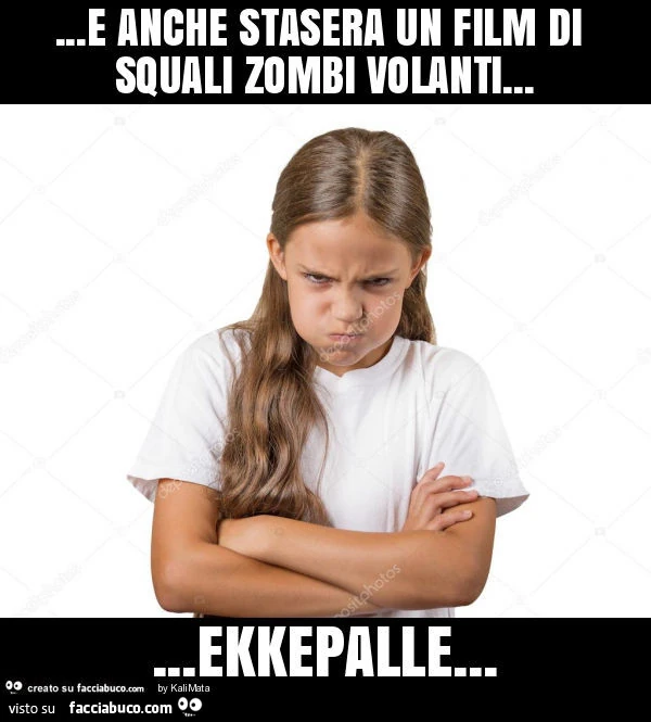 E anche stasera un film di squali zombi volanti&hellip; ekkepalle