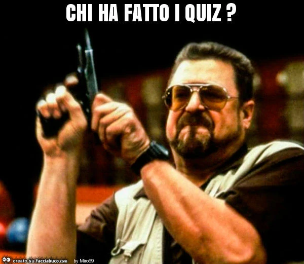 Chi ha fatto i quiz?