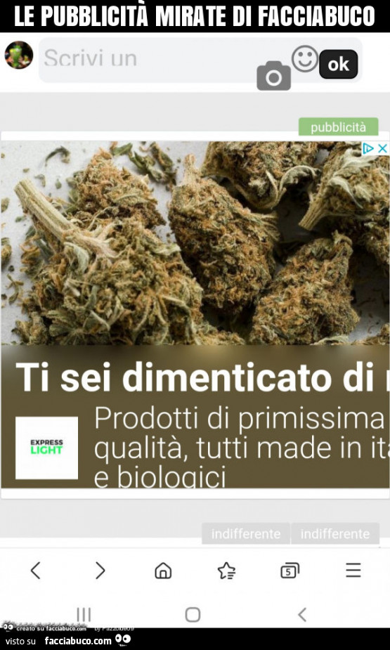 Le pubblicità mirate di facciabuco