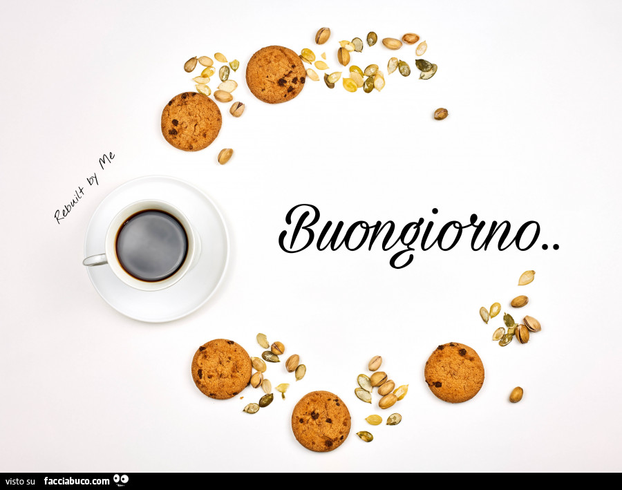 Caffè e biscotti. Buongiorno