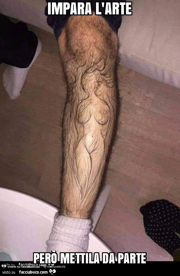 Impara l'arte però mettila da parte