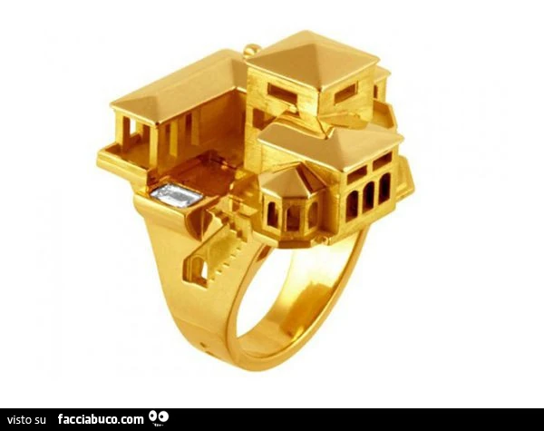 Anello con villetta