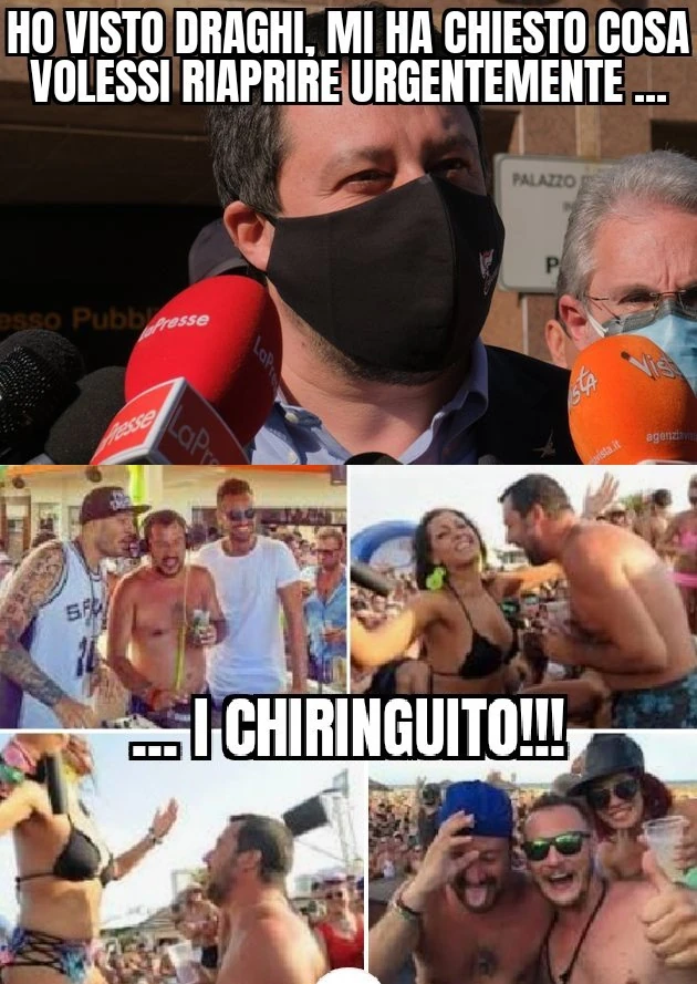 Salvini non vede l'ora di tornare al Papeete