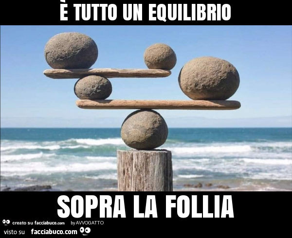 è Tutto Un Equilibrio Sopra La Follia Significato