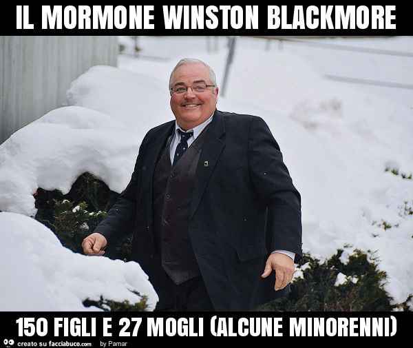 Il mormone winston blackmore 150 figli e 27 mogli (alcune minorenni)