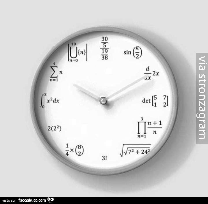 Orologio per matematici