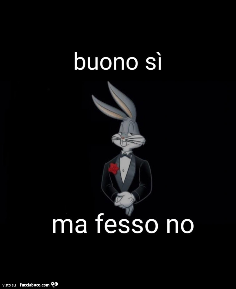 Buono sì ma fesso no