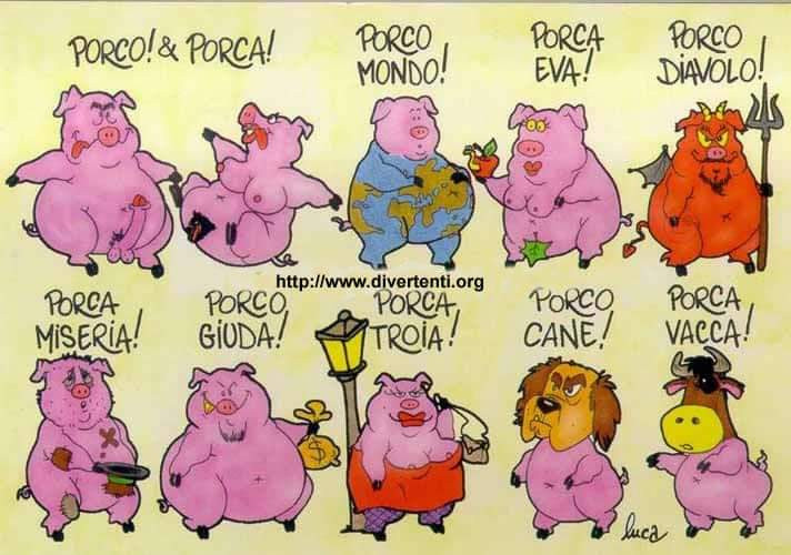 Modi di dire… Porca porco, porco mondo, porca Eva