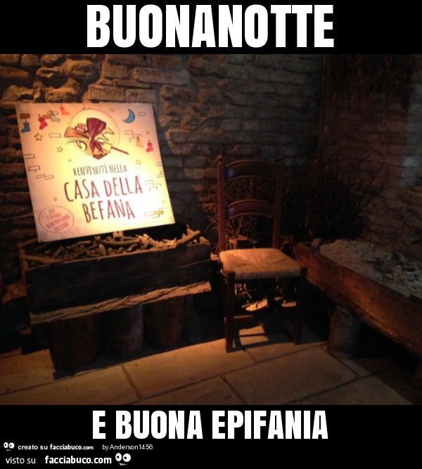 Buonanotte e buona epifania