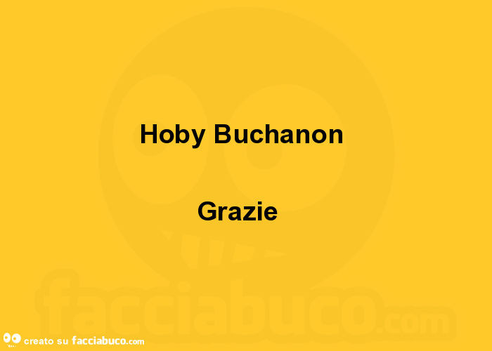 Hoby buchanon