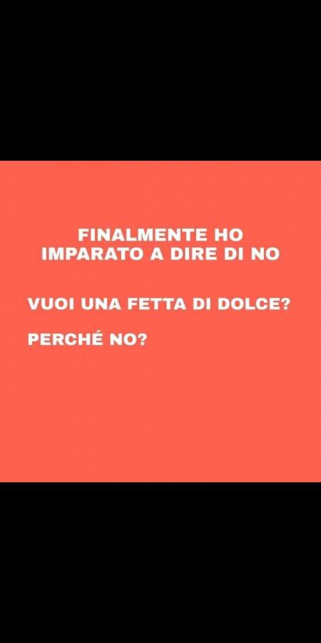 Ho imparato a dire no