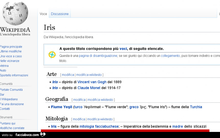 Iris su Wikipedia
