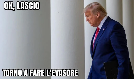 Ok, lascio . Torno a fare l'evasore
