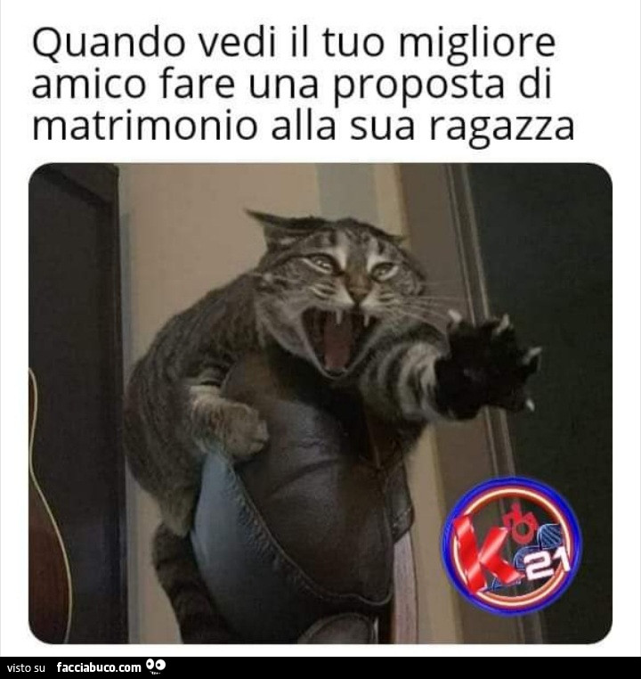 Quando vedi il tuo migliore amico fare una proposta di matrimonio