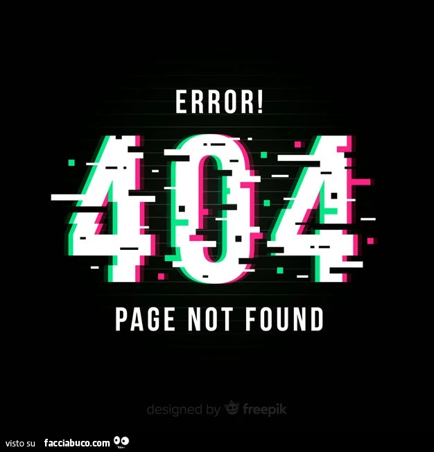 Error 404 page not found