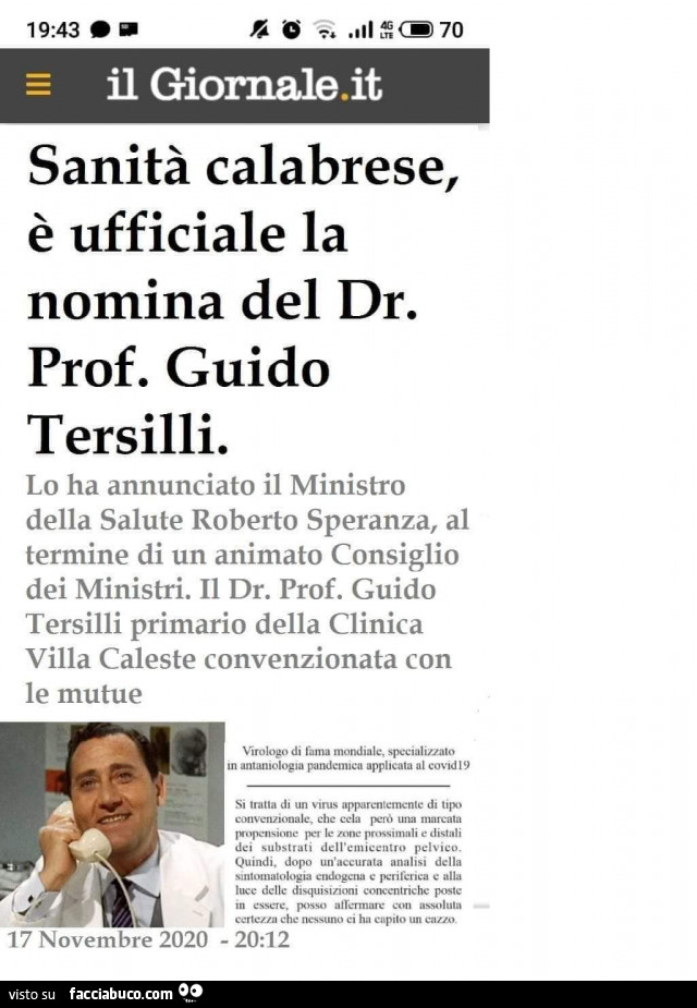 Sanità calabrese, è ufficiale la nomina del dr. Prof. Guido tersilli