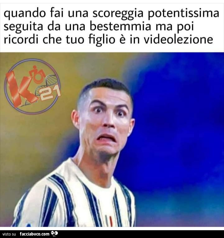 Quando fai una scoreggia potentissima seguita da una bestemmia