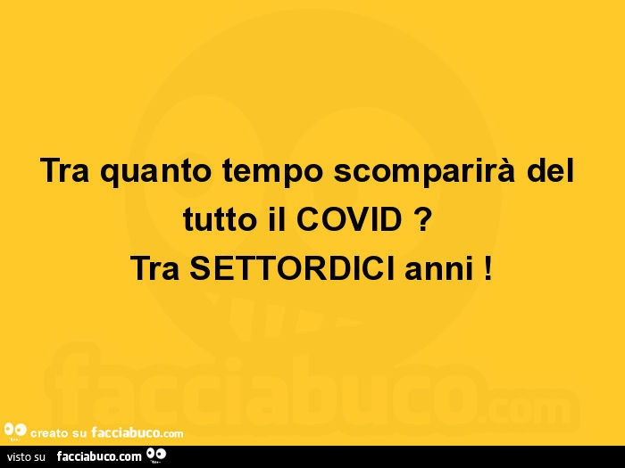 Tra quanto tempo scomparirà del tutto il covid? Tra settordici anni