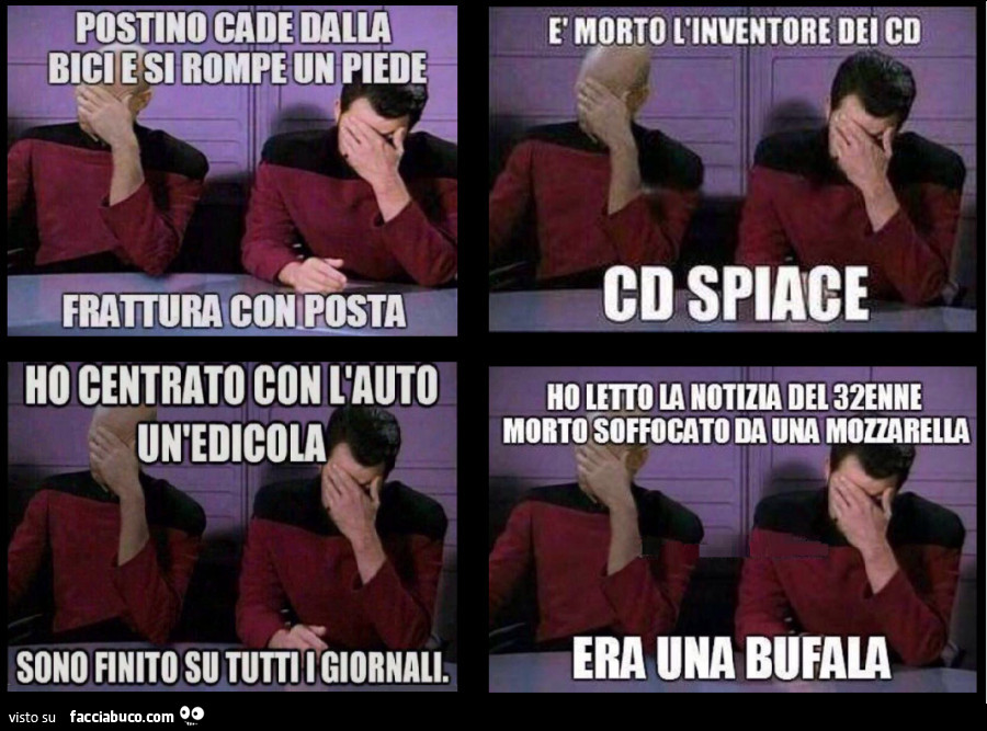 Freddure su incidenti
