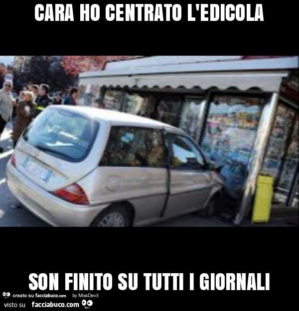 Cara ho centrato l'edicola son finito su tutti i giornali