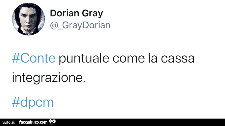 Conte puntuale come la cassa integrazione. Dpcm