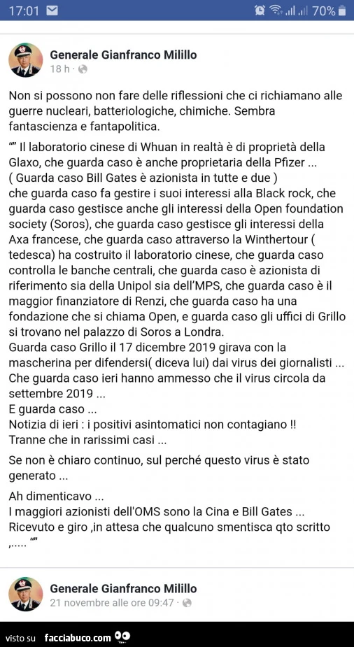 Non si possono non fare delle riflessioni che ci richiamano alle guerre nucleari, batteriologiche, chimiche. Sembra fantascienza e fantapolitica