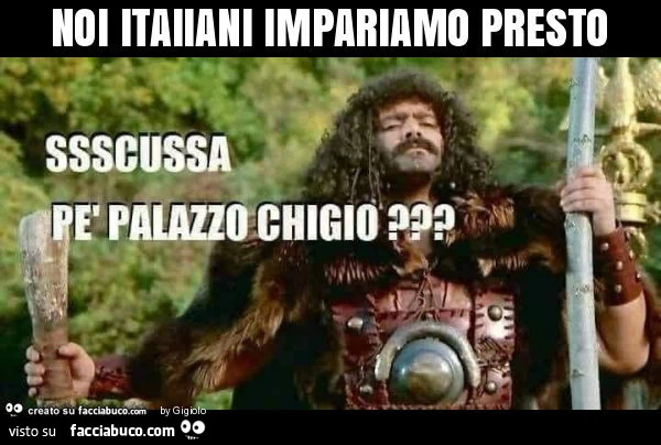 Noi itaiiani impariamo presto